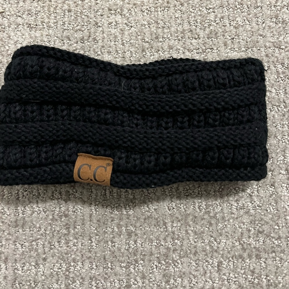 Black Knitted Headband
